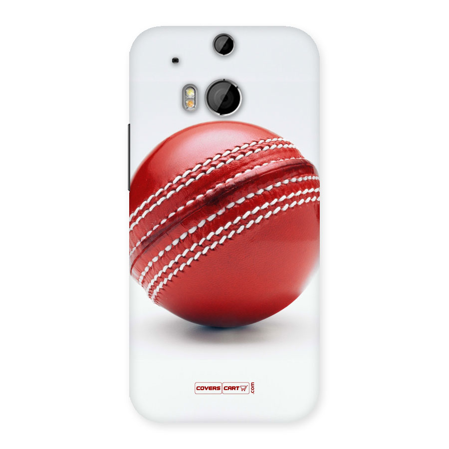 Red International Cricket Ball Back Case for HTC One M8