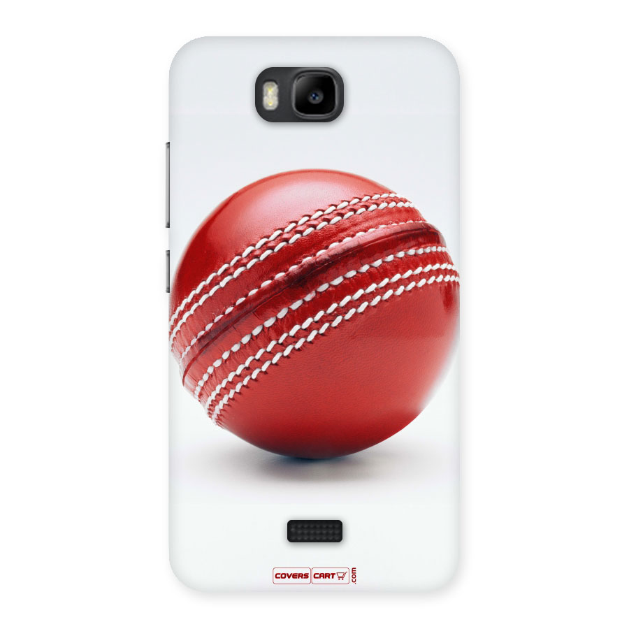 Red International Cricket Ball Back Case for Honor Bee