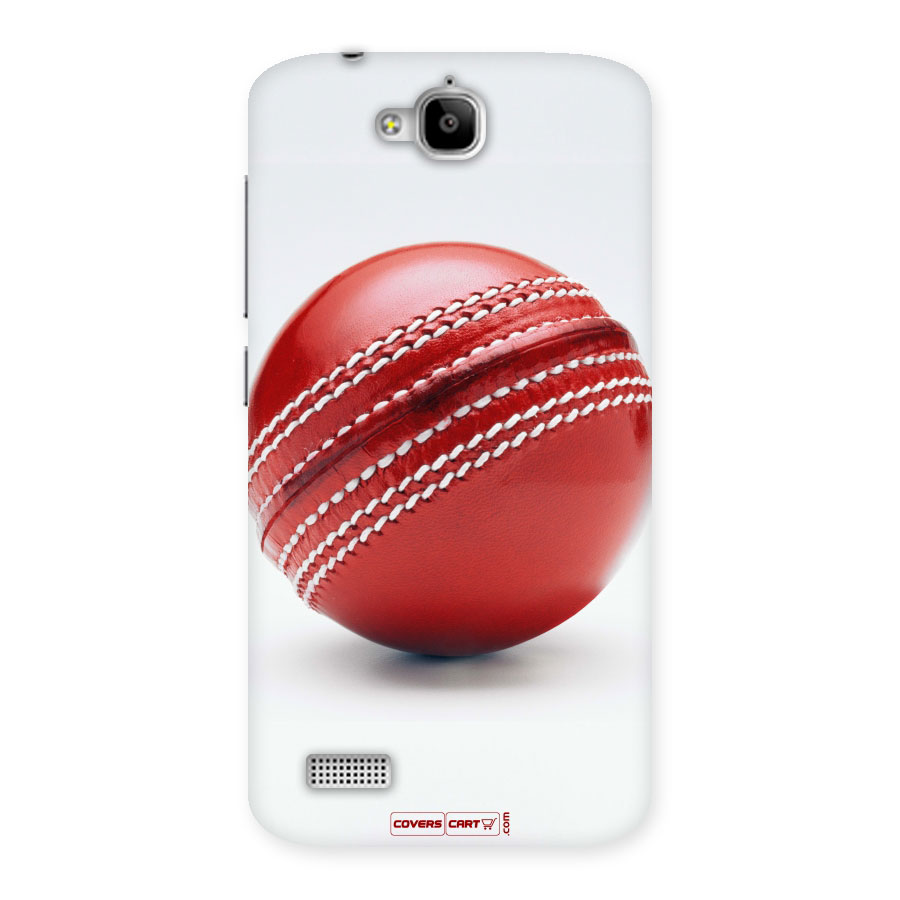 Red International Cricket Ball Back Case for Honor Holly