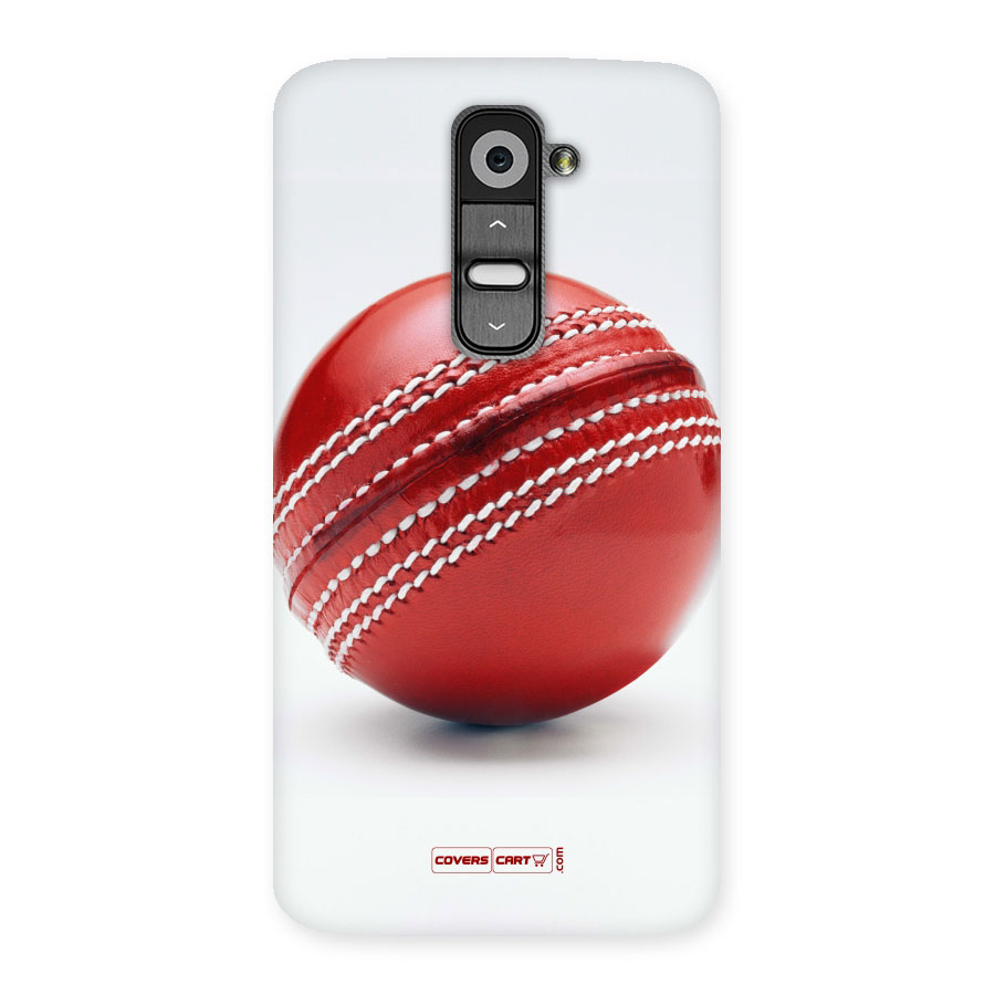 Red International Cricket Ball Back Case for LG G2
