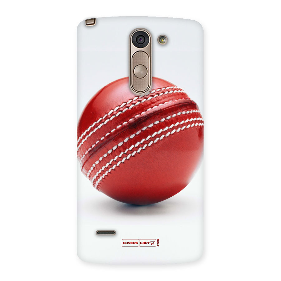 Red International Cricket Ball Back Case for LG G3 Stylus