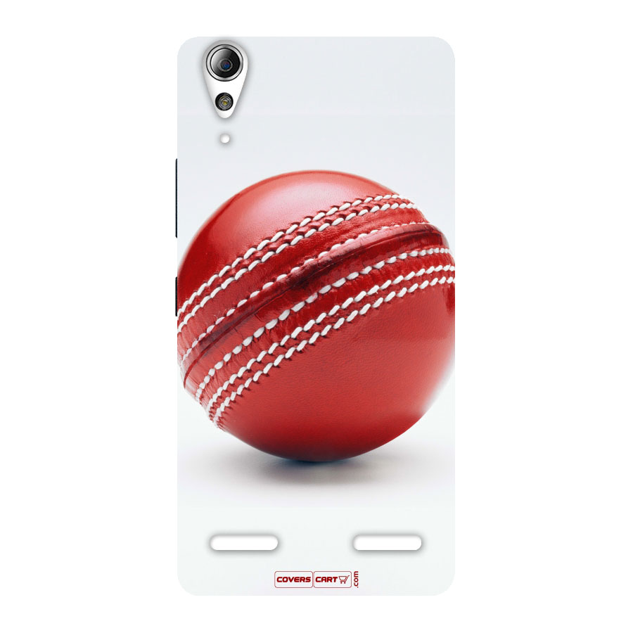 Red International Cricket Ball Back Case for Lenovo A6000 Plus