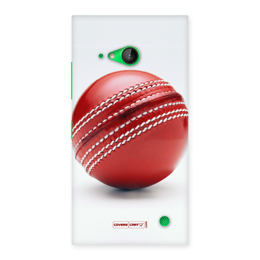 Red International Cricket Ball Back Case for Lumia 730