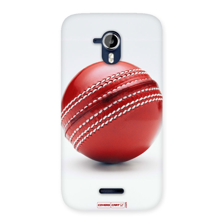 Red International Cricket Ball Back Case for Micromax Canvas Magnus A117