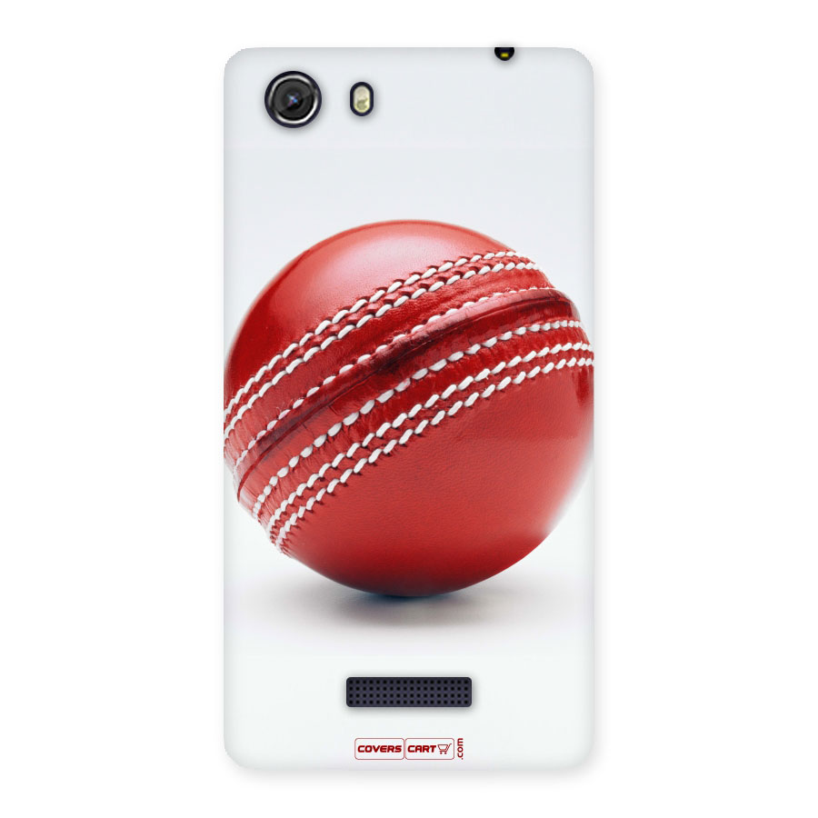 Red International Cricket Ball Back Case for Micromax Unite 3