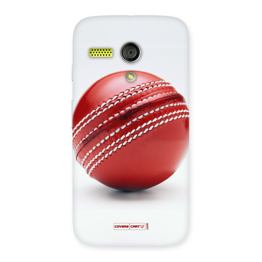 Red International Cricket Ball Back Case for Moto G