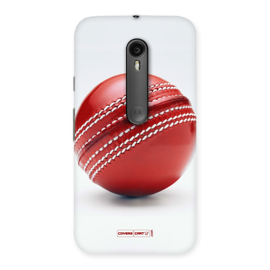 Red International Cricket Ball Back Case for Moto G3