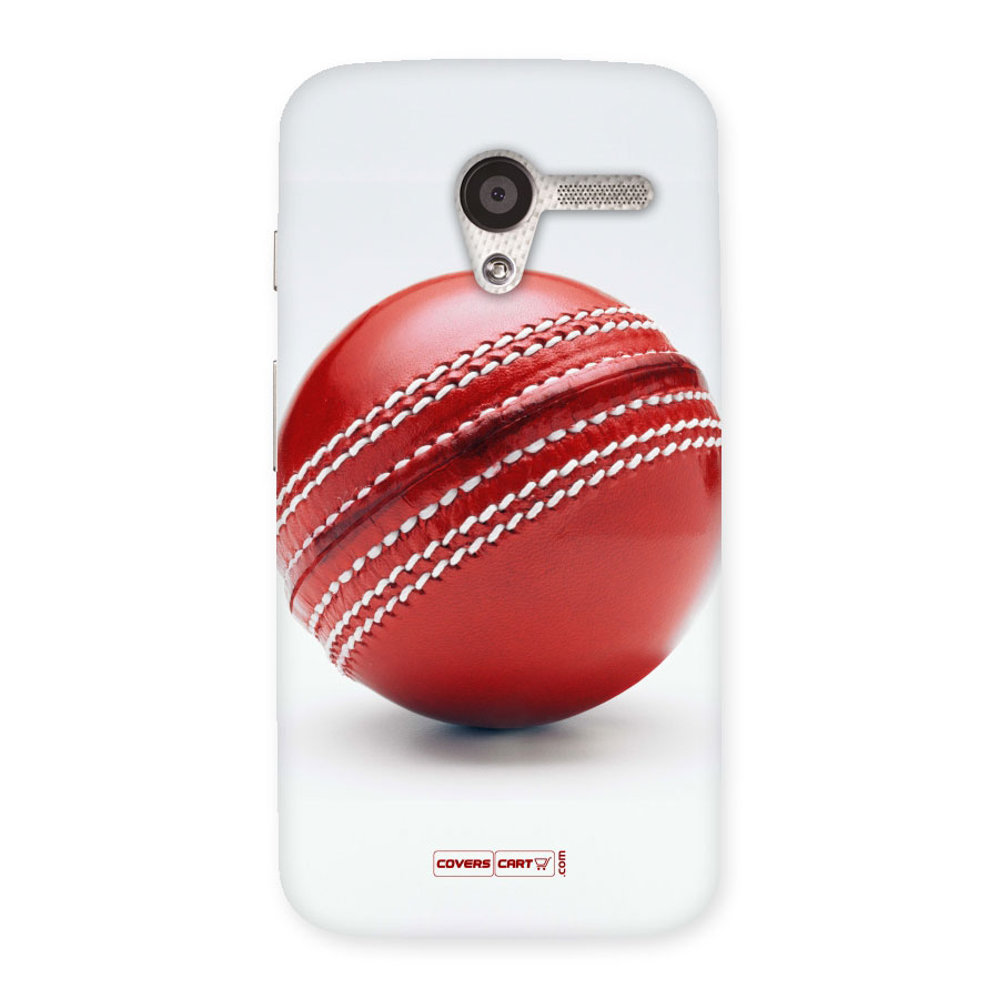 Red International Cricket Ball Back Case for Moto X