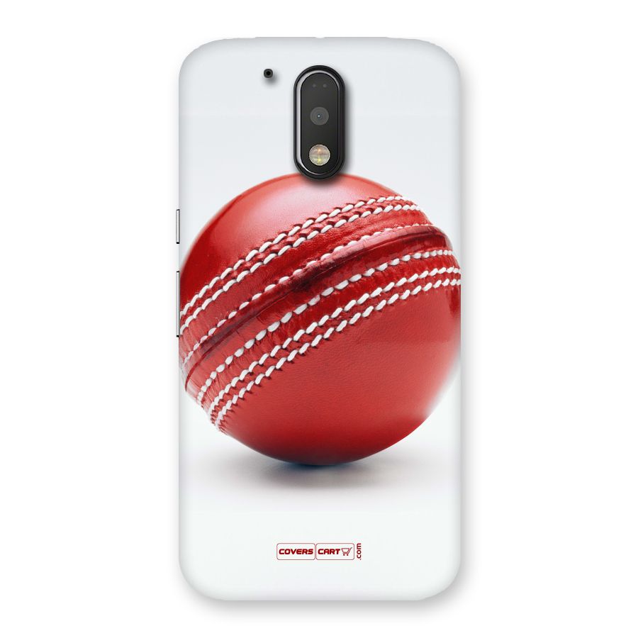 Red International Cricket Ball Back Case for Motorola Moto G4