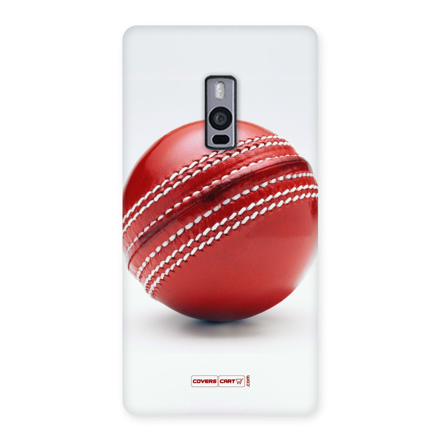 Red International Cricket Ball Back Case for OnePlus Two