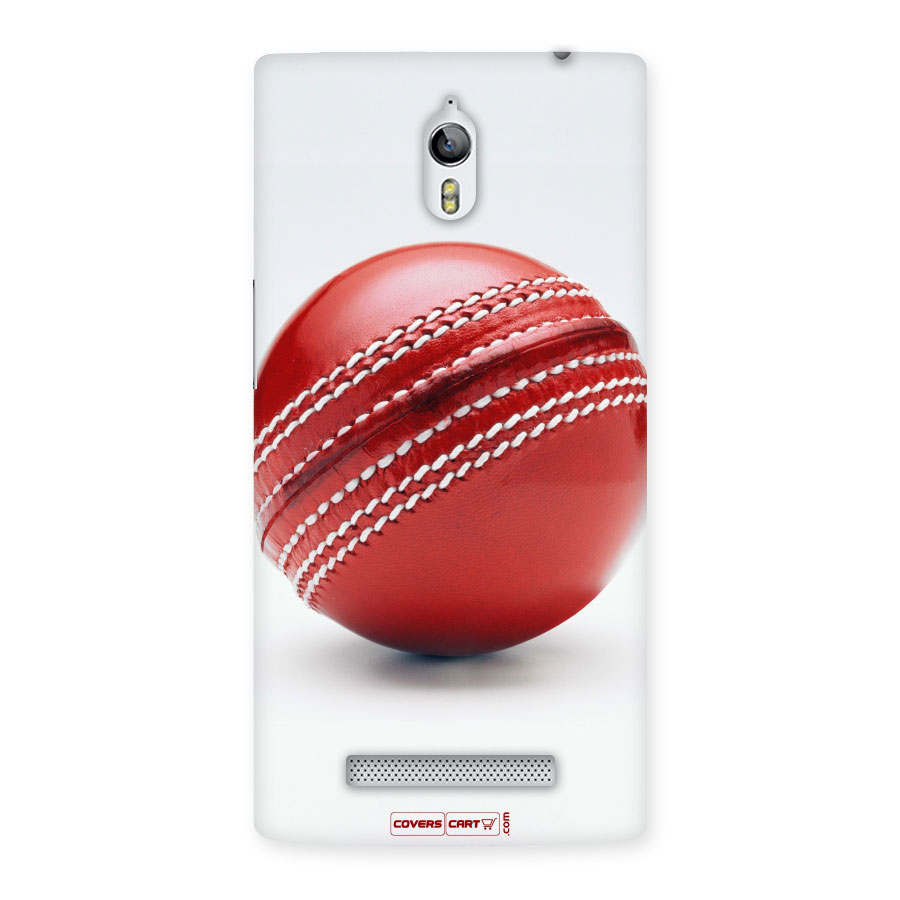 Red International Cricket Ball Back Case for Oppo Find 7