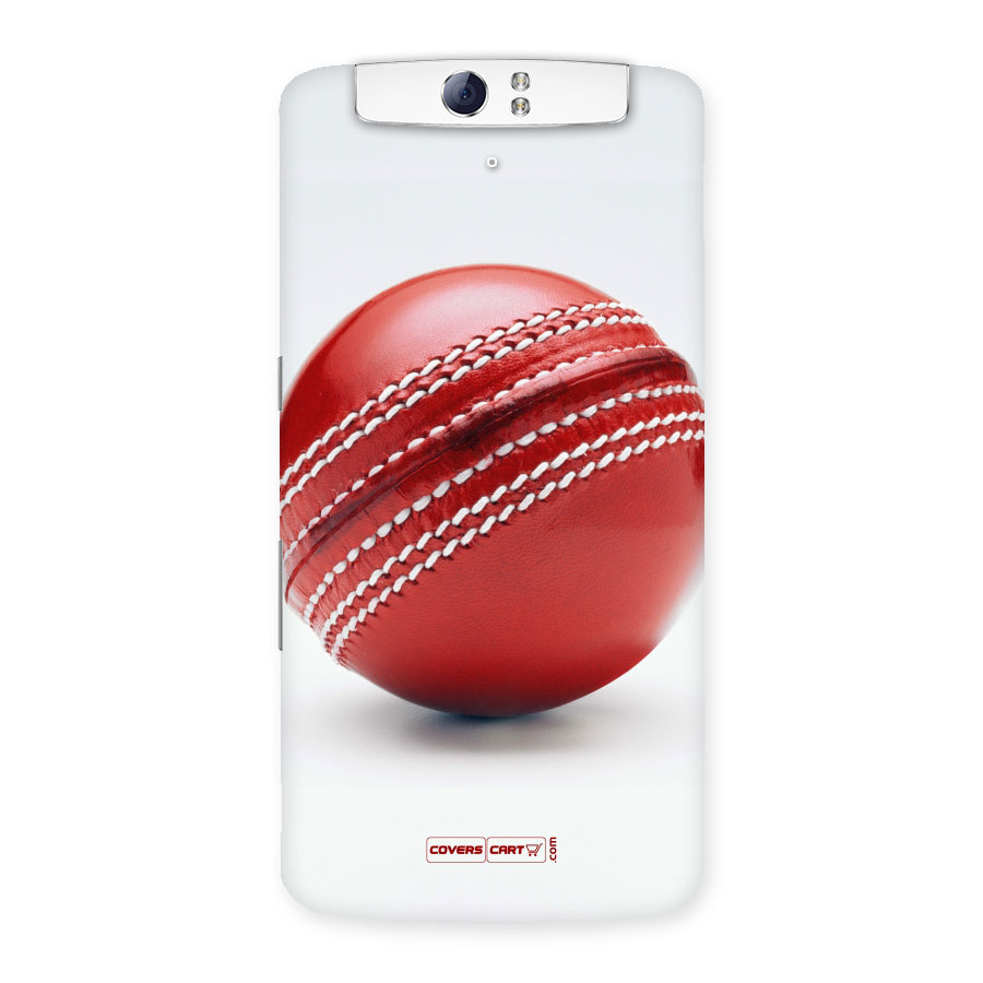 Red International Cricket Ball Back Case for Oppo N1
