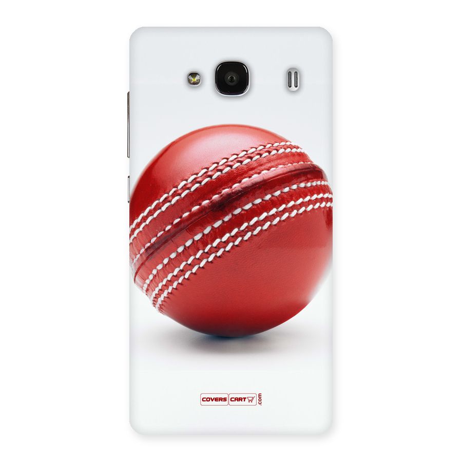 Red International Cricket Ball Back Case for Redmi 2s