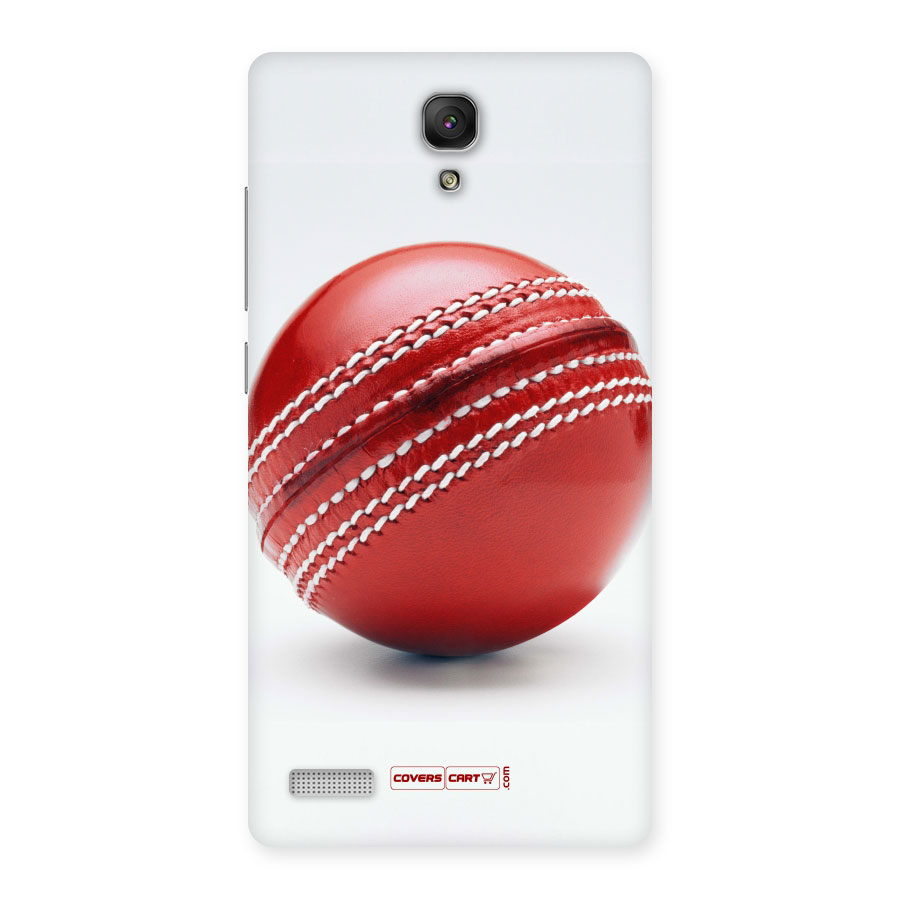 Red International Cricket Ball Back Case for Redmi Note