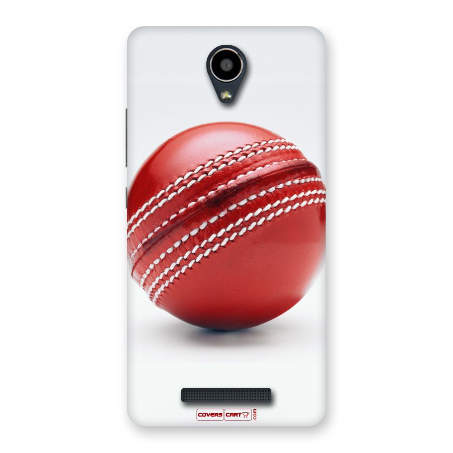 Red International Cricket Ball Back Case for Redmi Note 2