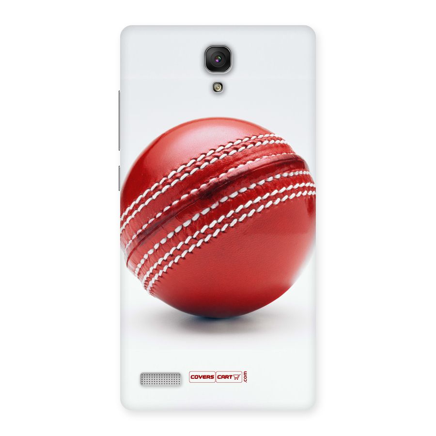 Red International Cricket Ball Back Case for Redmi Note Prime