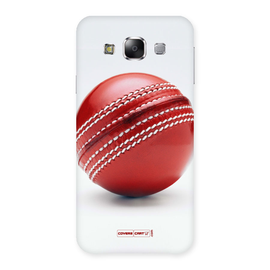 Red International Cricket Ball Back Case for Samsung Galaxy E5