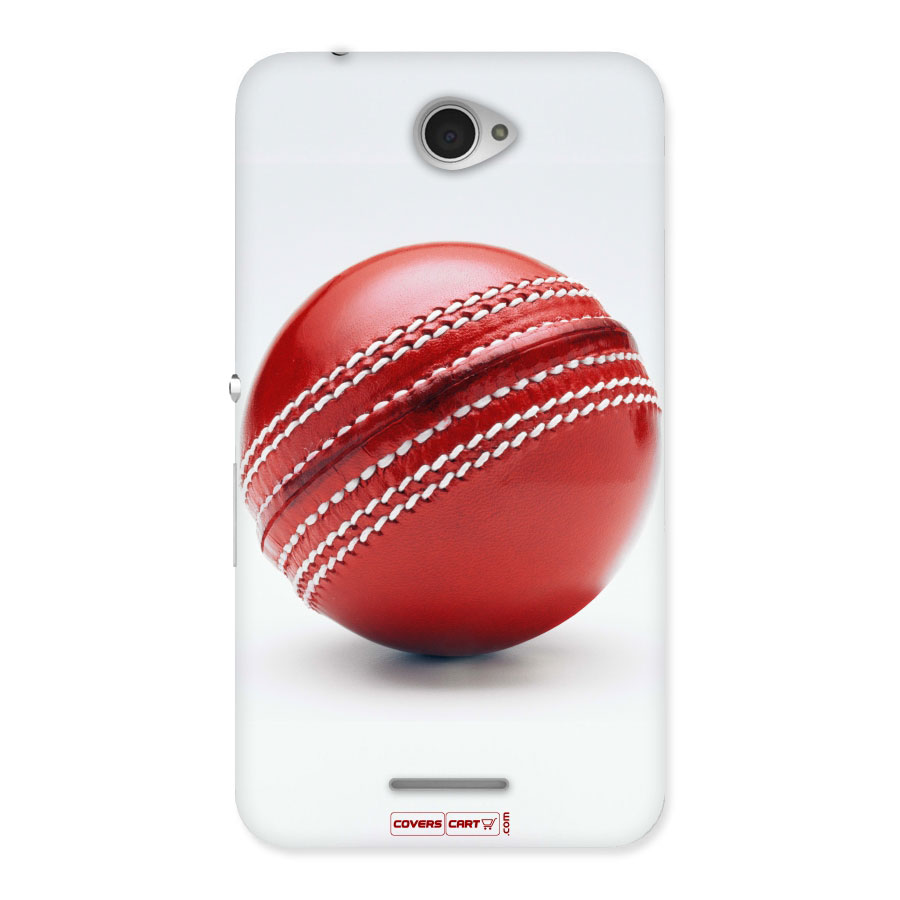 Red International Cricket Ball Back Case for Sony Xperia E4