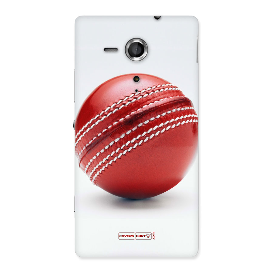 Red International Cricket Ball Back Case for Sony Xperia SP