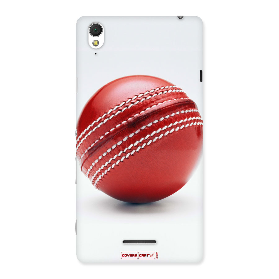 Red International Cricket Ball Back Case for Sony Xperia T3