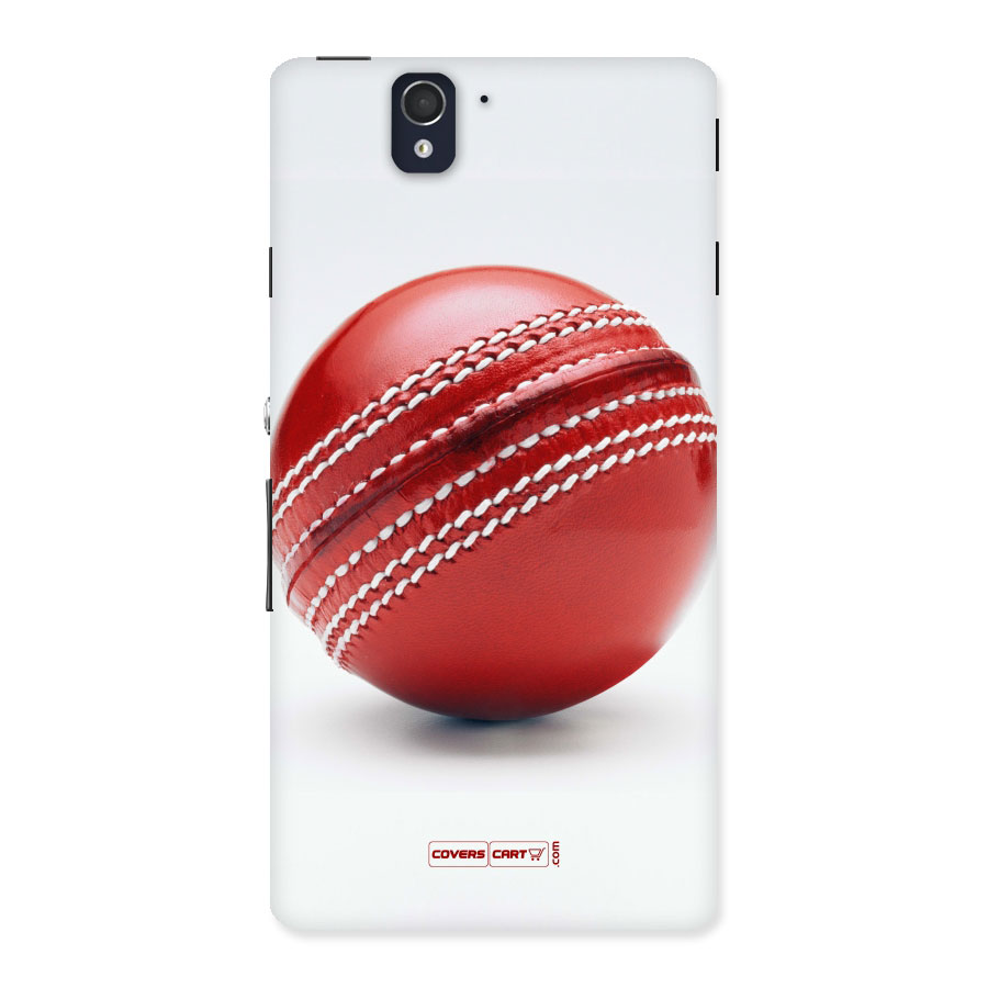 Red International Cricket Ball Back Case for Sony Xperia Z