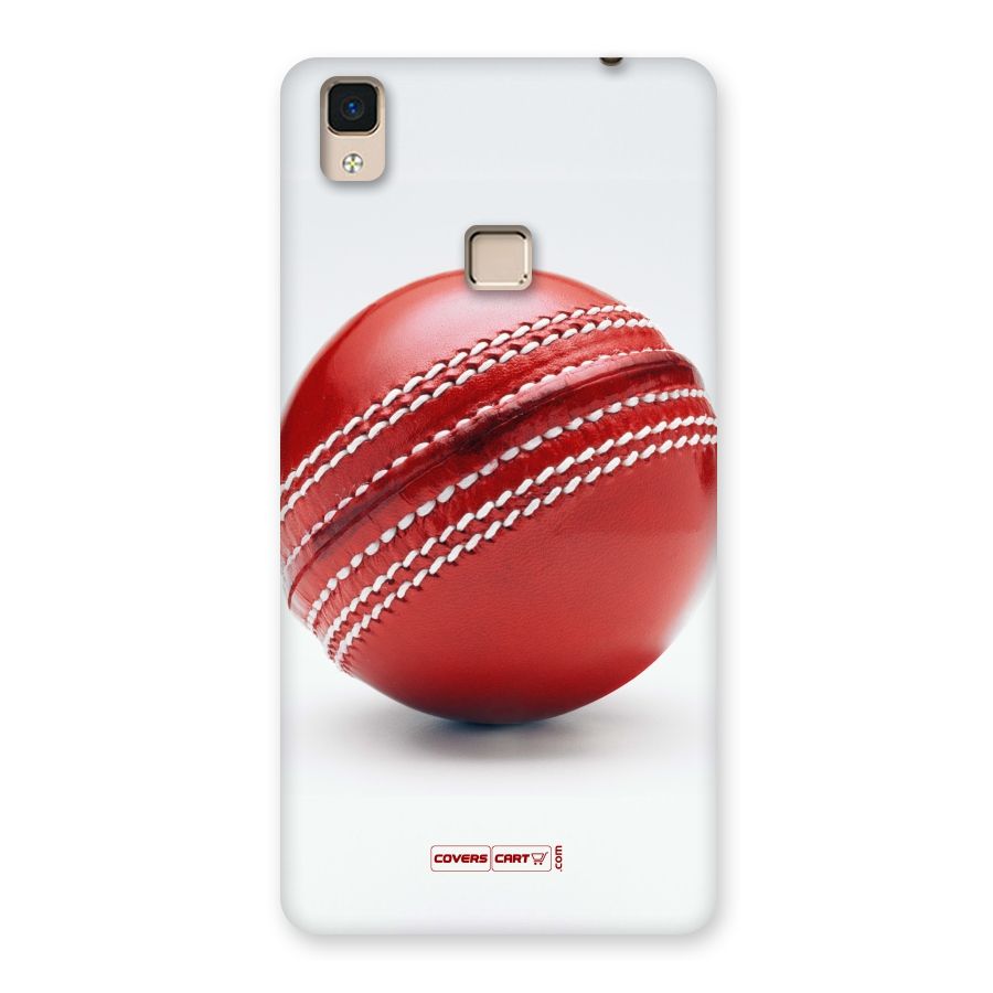 Red International Cricket Ball Back Case for V3 Max