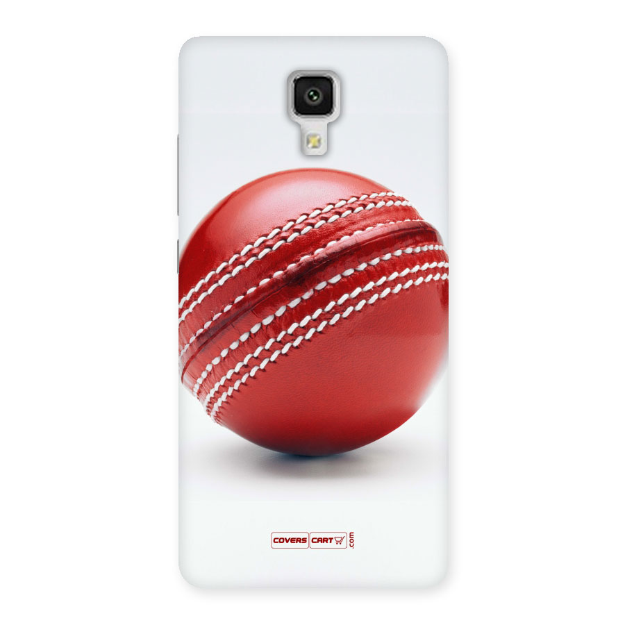 Red International Cricket Ball Back Case for Xiaomi Mi 4