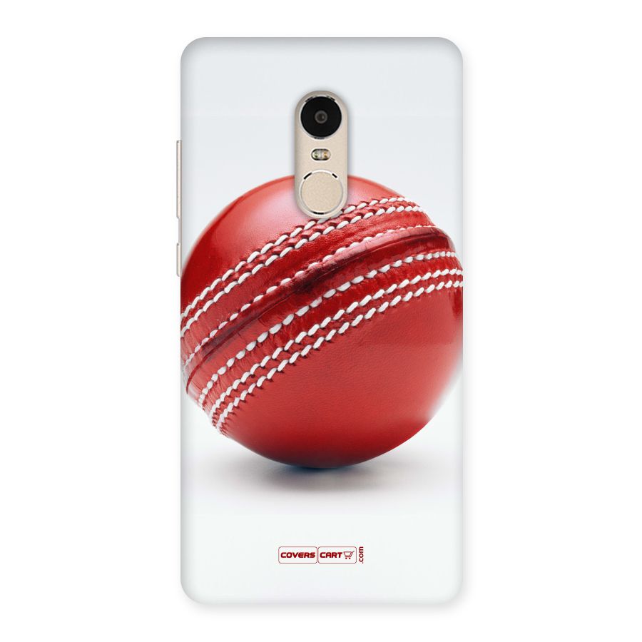 Red International Cricket Ball Back Case for Xiaomi Redmi Note 4