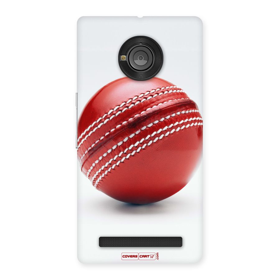 Red International Cricket Ball Back Case for YU Yunique