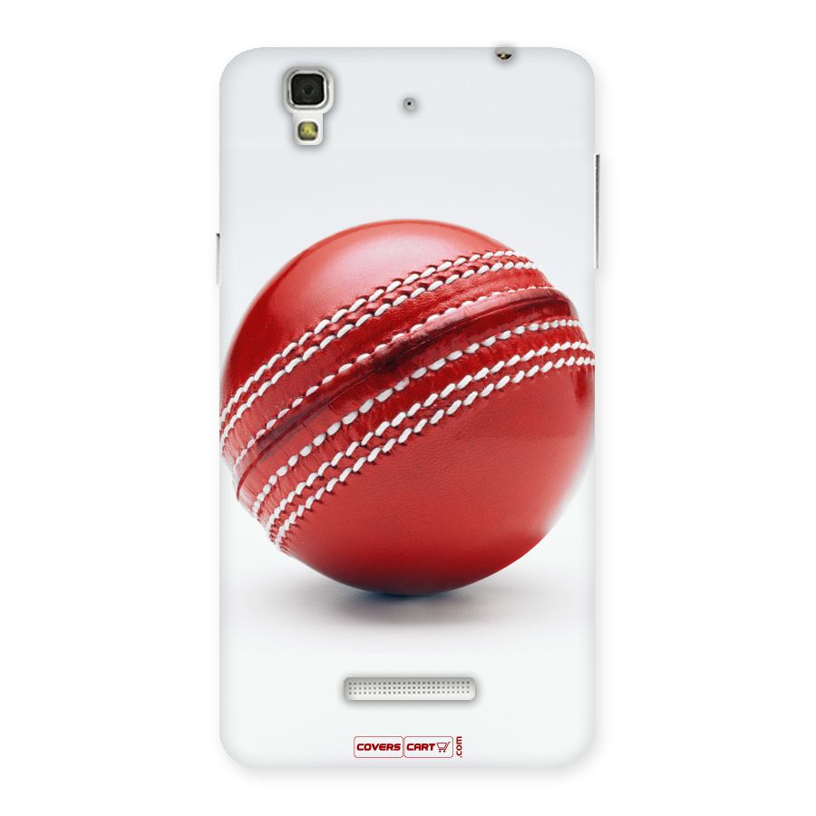 Red International Cricket Ball Back Case for YU Yureka Plus