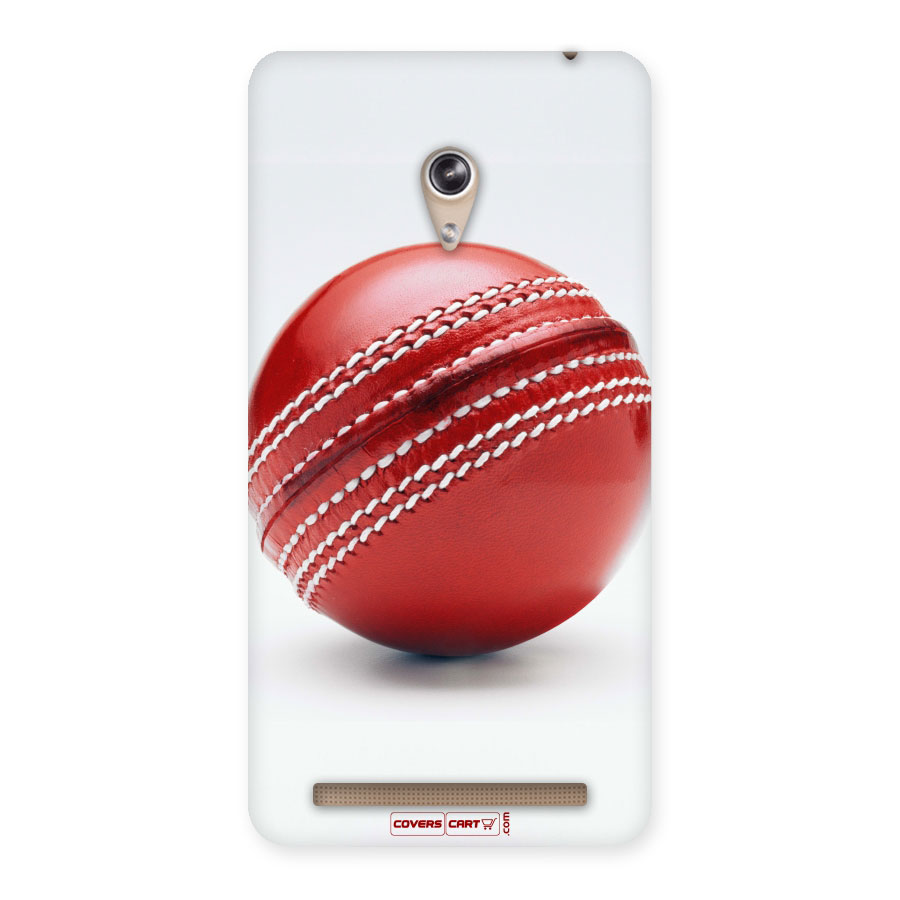 Red International Cricket Ball Back Case for Zenfone 6
