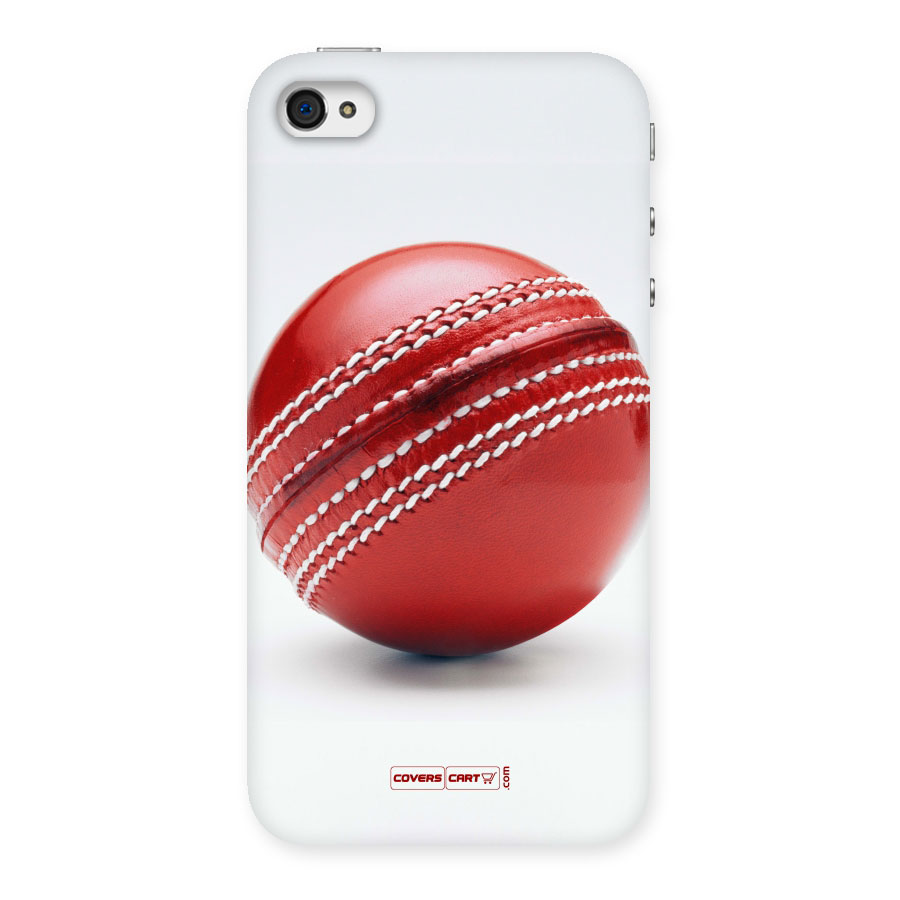 Red International Cricket Ball Back Case for iPhone 4 4s