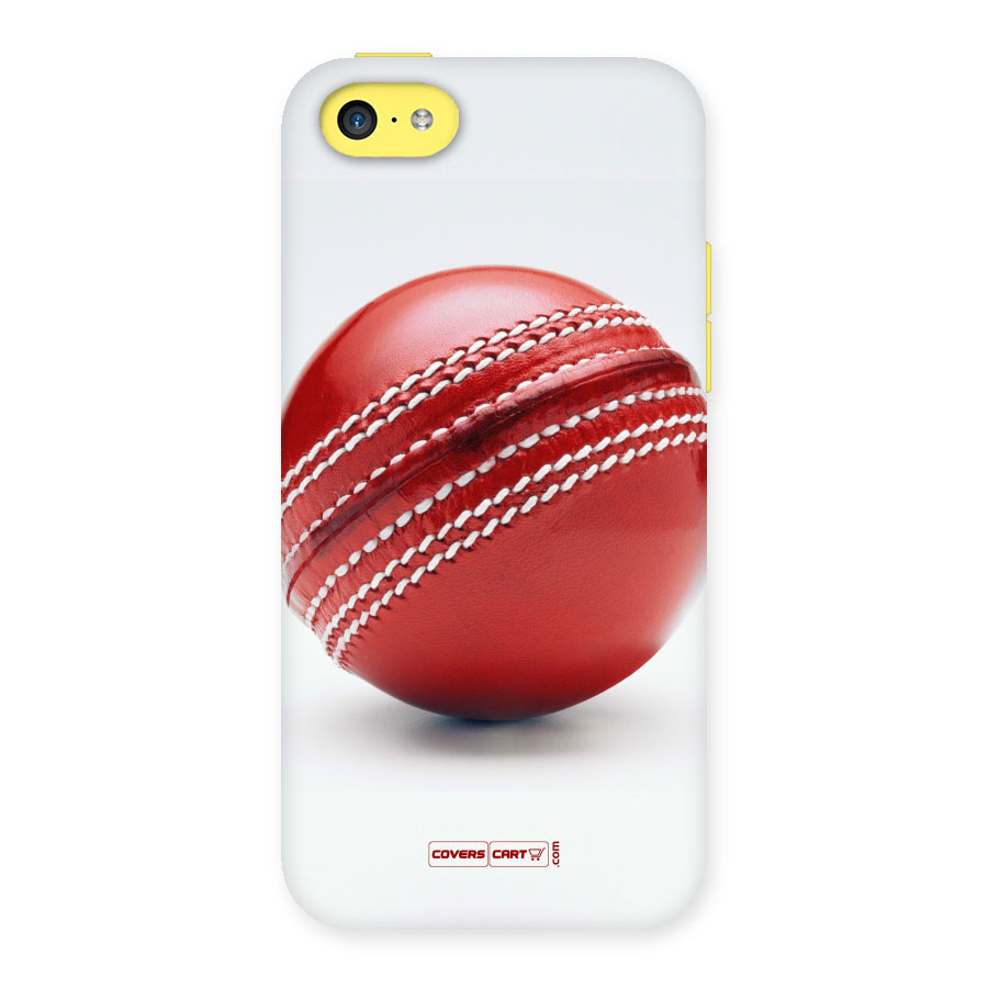 Red International Cricket Ball Back Case for iPhone 5C