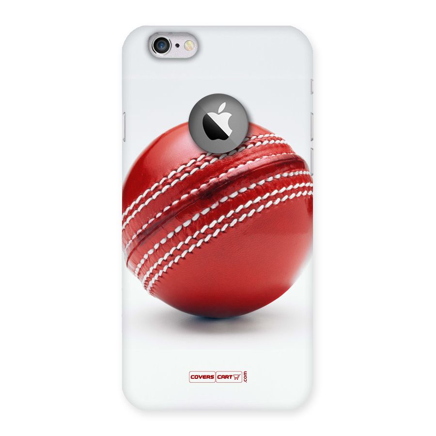 Red International Cricket Ball Back Case for iPhone 6 Logo Cut