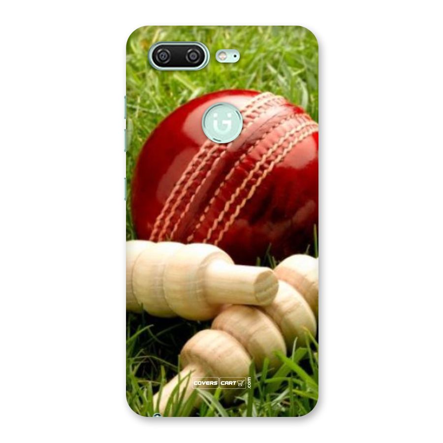 Cricket Ball and Stumps Back Case for Gionee S10
