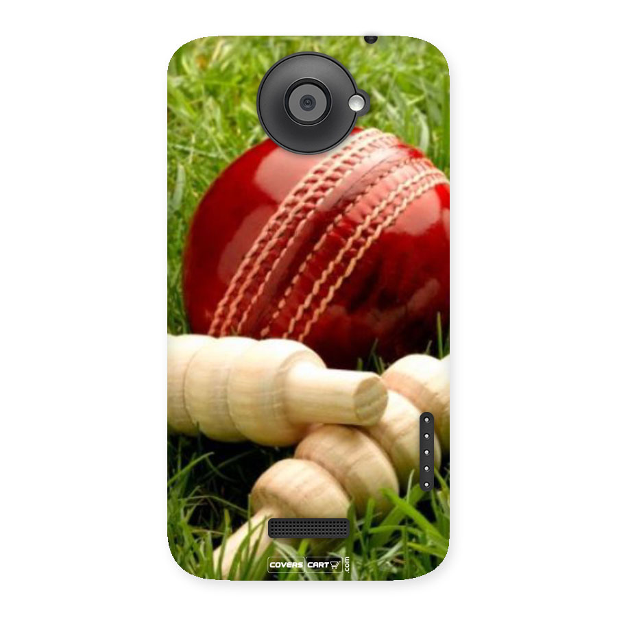 Cricket Ball and Stumps Back Case for HTC One X