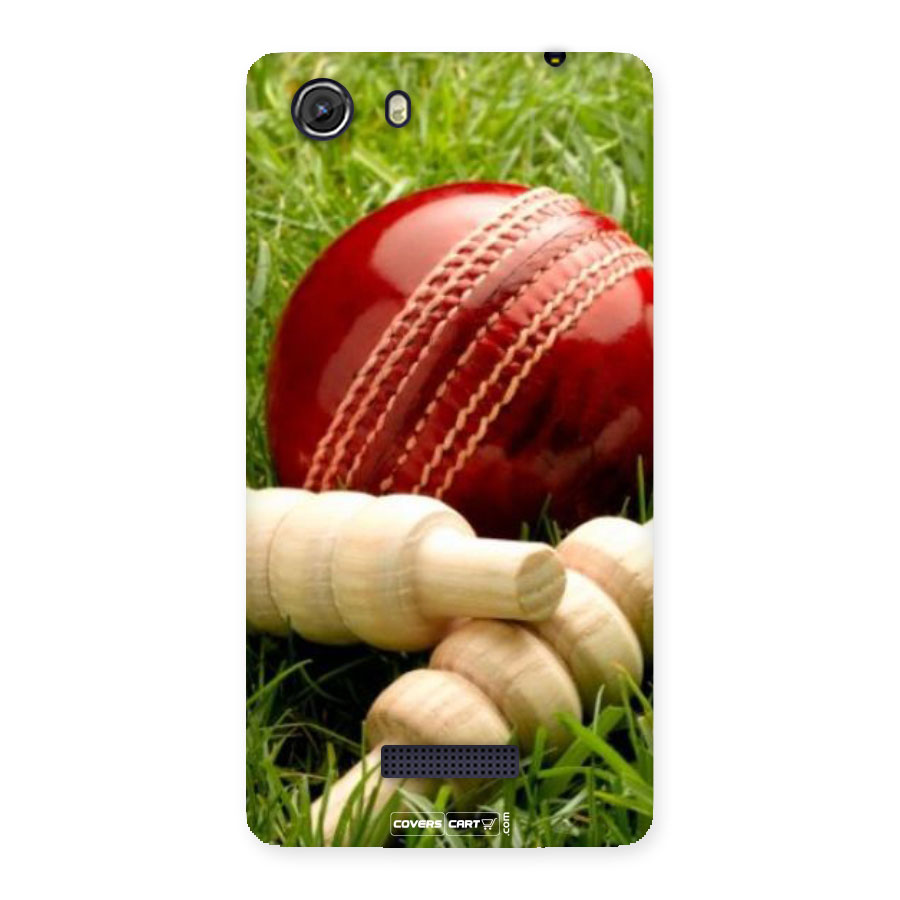 Cricket Ball and Stumps Back Case for Micromax Unite 3