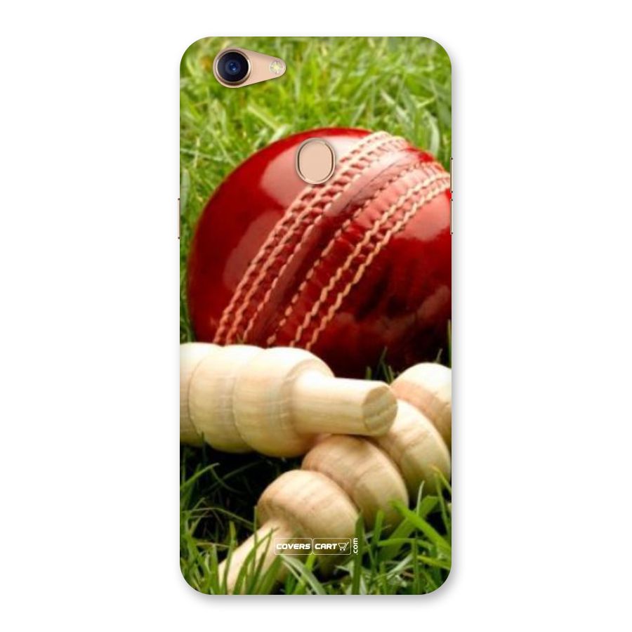 Cricket Ball and Stumps Back Case for Oppo F5