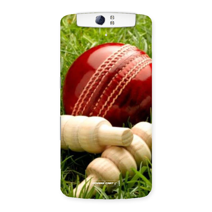 Cricket Ball and Stumps Back Case for Oppo N1