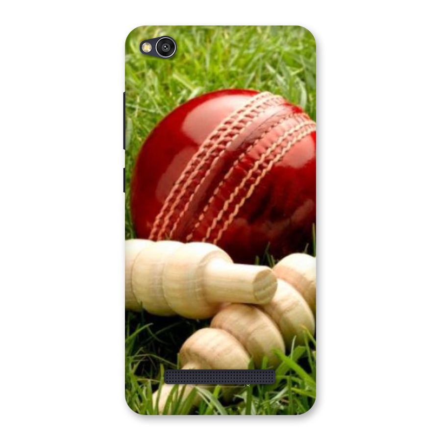 Cricket Ball and Stumps Back Case for Redmi 4A
