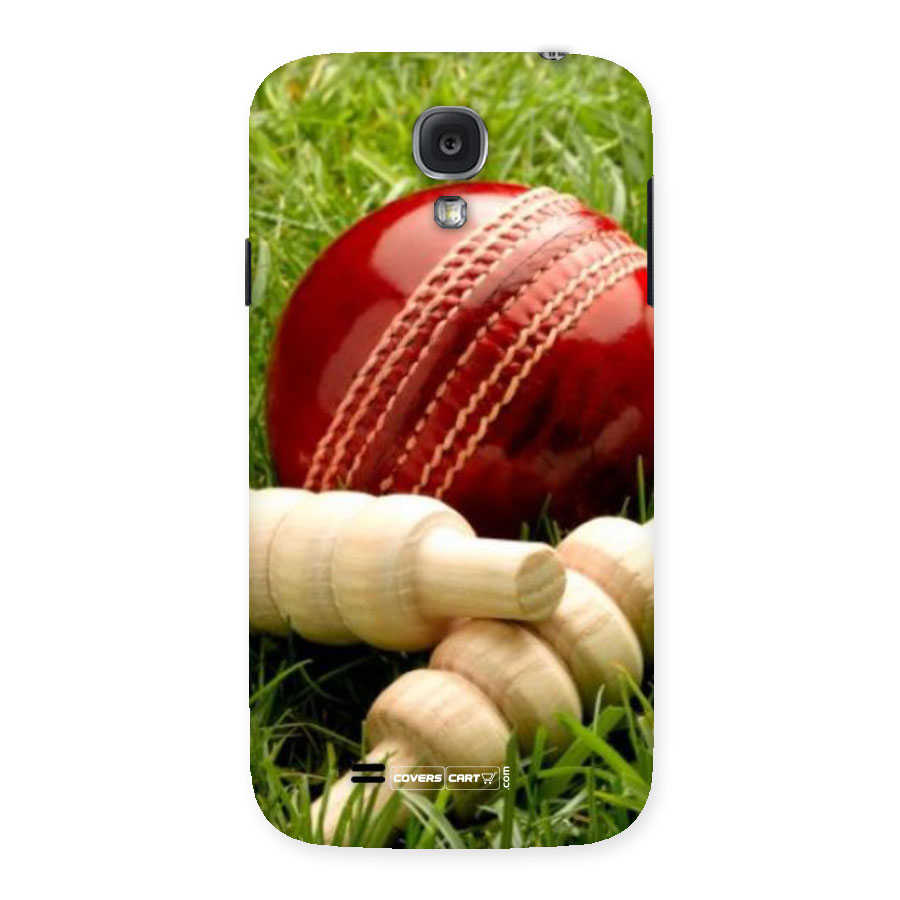 Cricket Ball and Stumps Back Case for Samsung Galaxy S4