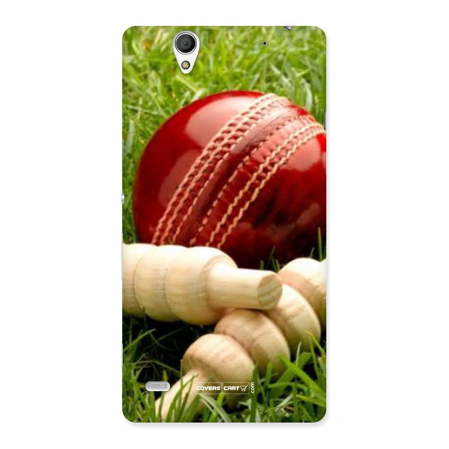 Cricket Ball and Stumps Back Case for Sony Xperia C4