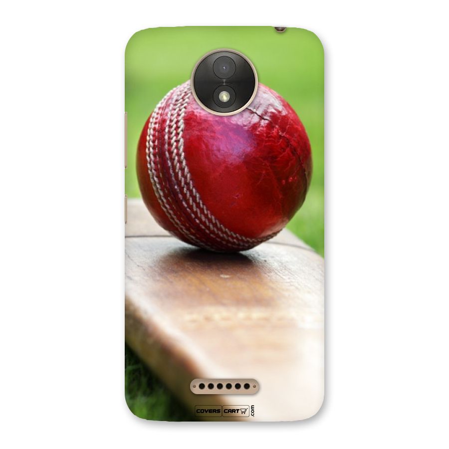 Cricket Bat Ball Back Case for Moto C Plus
