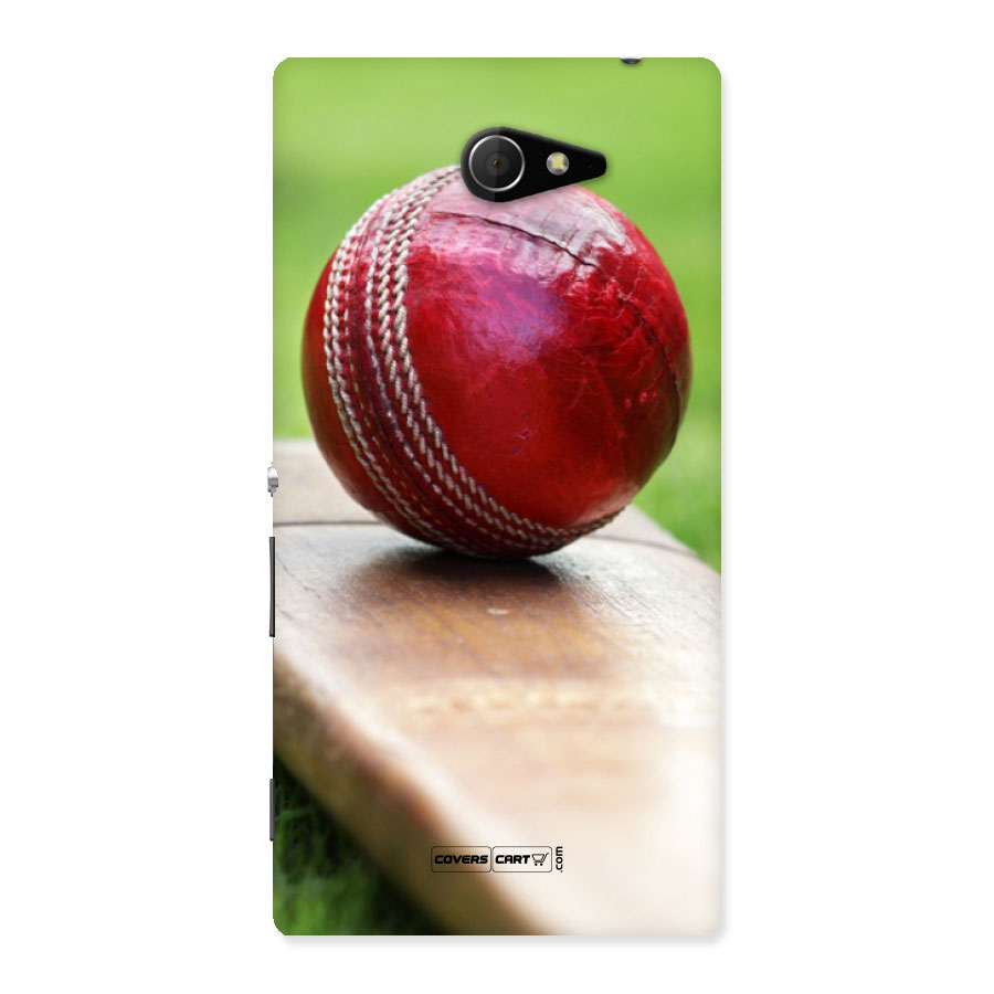 Cricket Bat Ball Back Case for Sony Xperia M2