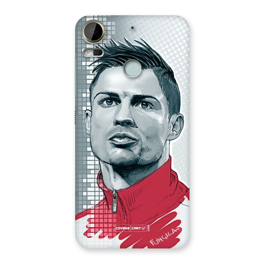 Cristiano Ronaldo Sketch Back Case for Desire 10 Pro