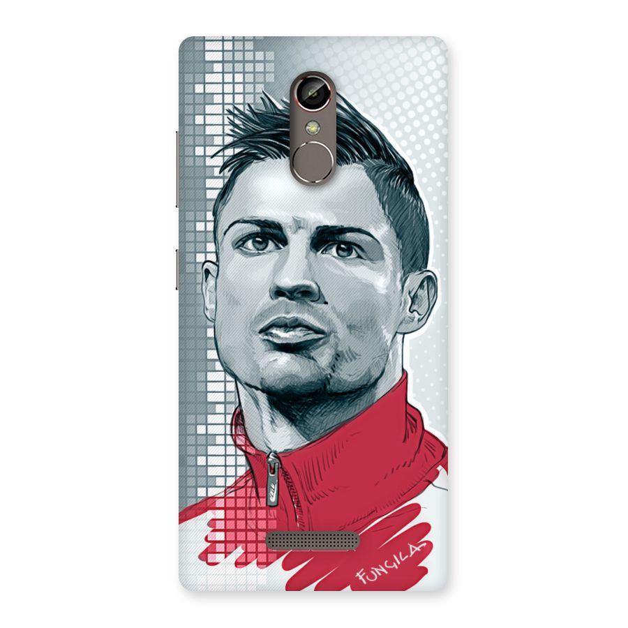 Cristiano Ronaldo Sketch Back Case for Gionee S6s