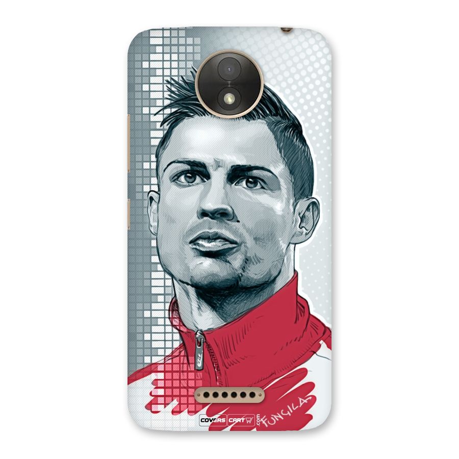Cristiano Ronaldo Sketch Back Case for Moto C Plus