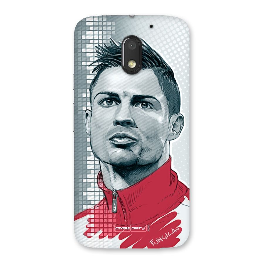 Cristiano Ronaldo Sketch Back Case for Moto E3 Power