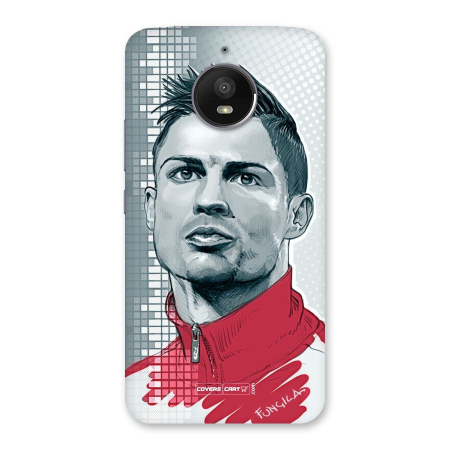 Cristiano Ronaldo Sketch Back Case for Moto E4 Plus