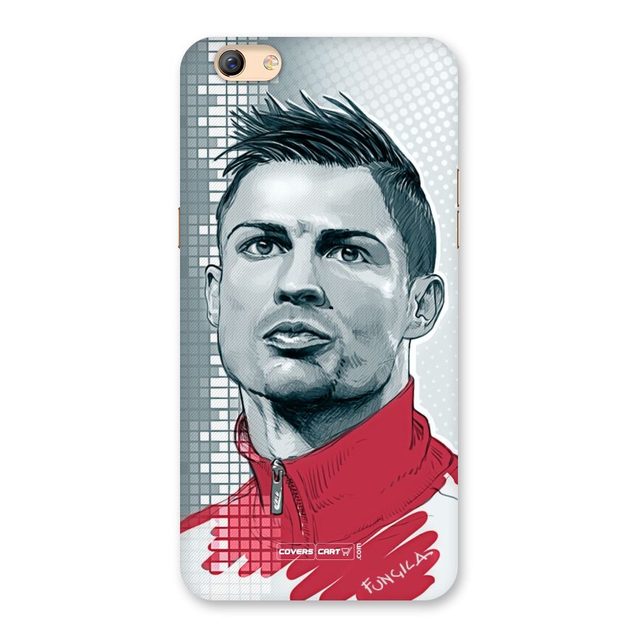 Cristiano Ronaldo Sketch Back Case for Oppo F3 Plus